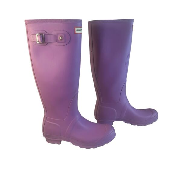 Hunter Purple Rain Boots 7 - Picture 6 of 9